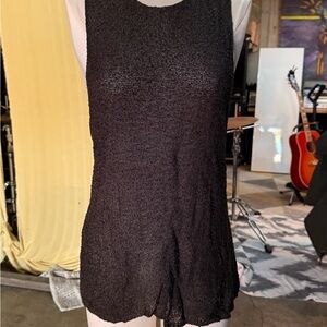 Chico's Black Textured Knit Top